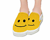 shoes yellow smile