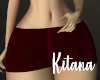 K. Red Mini Skirt