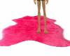 pink furry rug
