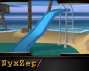 ! BLUE POOL SLIDE