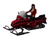 RED SNOWMOBILE