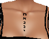 Hebrew chest tattoo-F