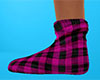 Pink Socks Plaid Short F