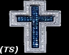 (TS) Blue Rosary w Cross