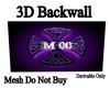 3D Backwall 10" 20" Mesh
