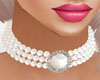 Pearls & Diamond Choker