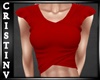 !CR Red Crop Top