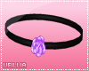 Purple Flower Choker