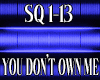 You don't own me 1-13