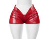 Red Leather Short