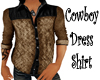 Cowboy Dress Shirt Brown