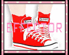 E| Red Converse Sneaker