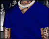 S. V-Neck T-Shirt Blue