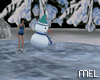Mel-Skate With Snowman