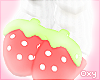 ♡ strawberry slippers