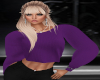 R~ Purple Crop Sweater