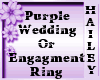 Purple Wed/EngagmentRing