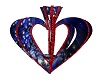 Red and Blue Heart Cage