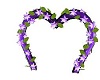 purple heart flower arch