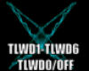 Dj lights - Teal white D