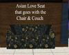 Asian  Love Seat