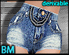 3D| BM Jean UP shorts