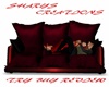 SWEET RED CUDDLE COUCH