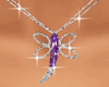 dragonfly purple necklac