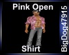 [BD] Pink Open Shirt