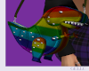 [Gel]Rainbow Dino Bag