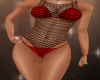 (CS) Red Net Swimsuit