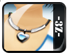 -3z- Blue heart Necklace