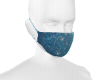 Light Blue Glitter Mask