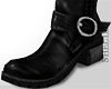 (FG) Black Leather Boots