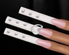 Cute Nails silver pink