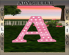 AS* LETTER A PINK