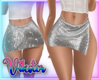 v shiny mini skirt