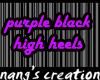 [ng] purple black heels