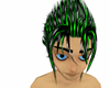 Green&Black Spiked Hair