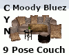 Moody Bluez 9 Pose Couch