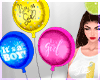 gender reveal balloon