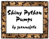 Shiny Python Pumps