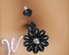 *W* Black Flower Belly