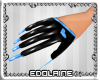 E~ Nixy Gloves Blue