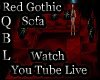 Red Goth You Tube Couch