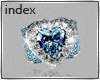 â£Blue Diamonds Heart