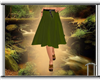 Falling green skirt