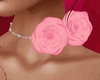 V-Day Pink Rose Necklace