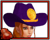 *C CowGirl Hat Purple