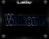 Blue Empire Welcome Sign